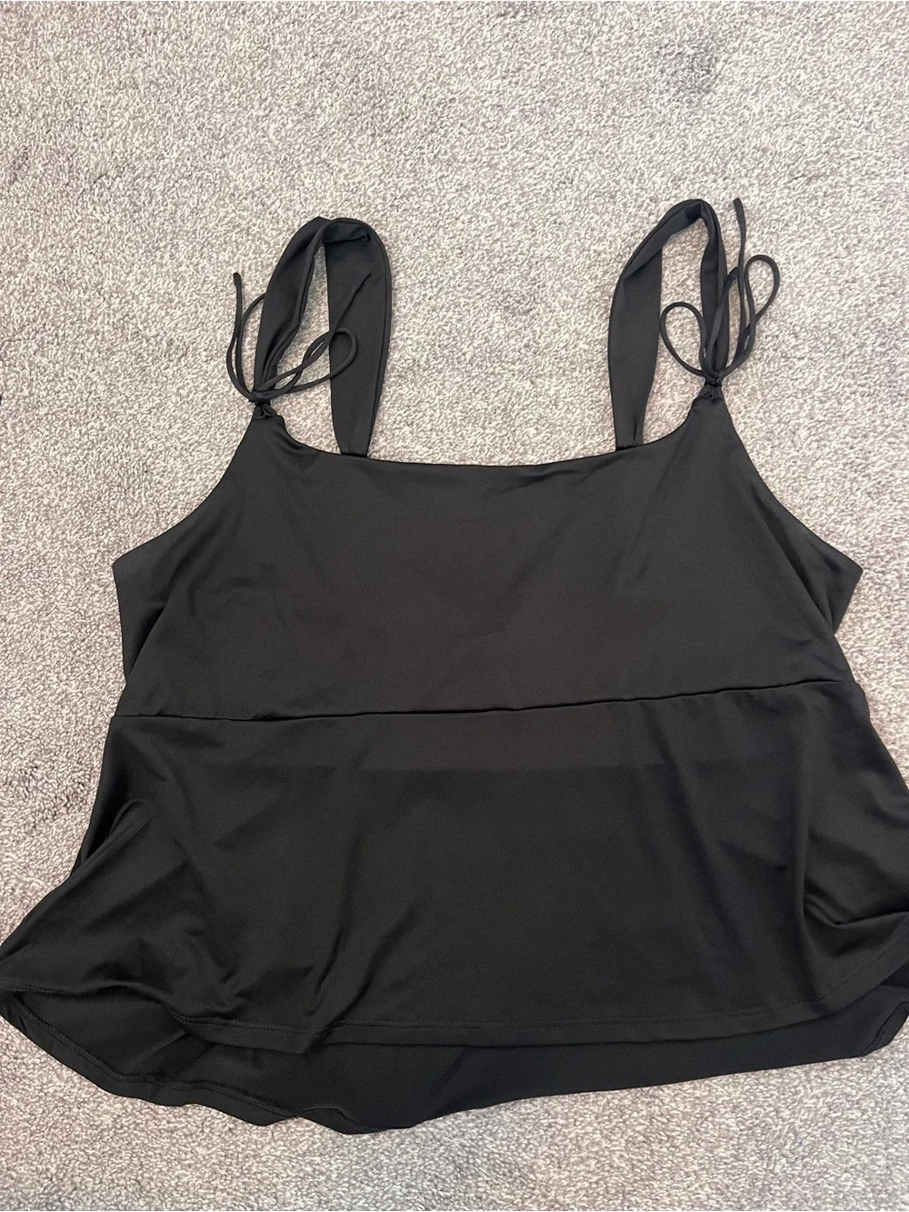 Wild Fable Babydoll Top in Black and Burgundy